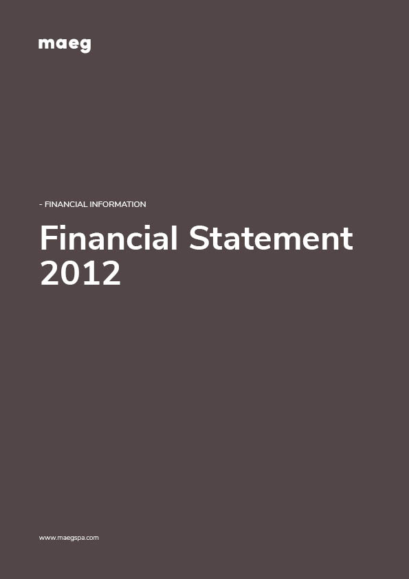 FINANCIAL STATEMENT 2012